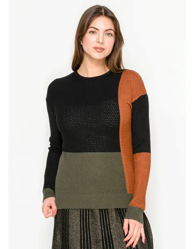 Multi-color Long Sleeve Sweater