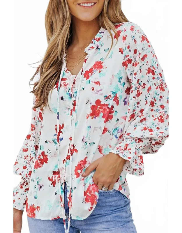 Floral Smocked Blouse