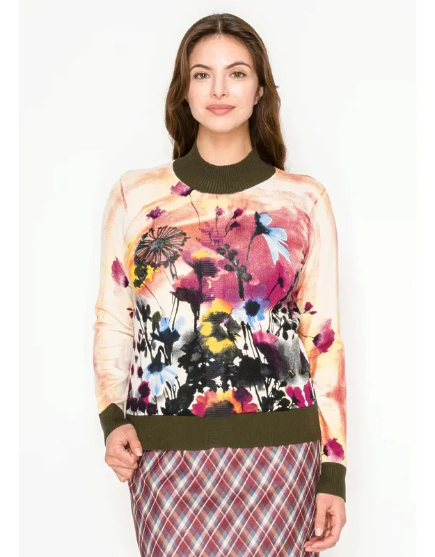 Floral Print Pullover