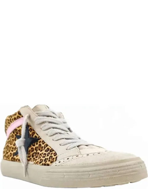 Paulina Leopard Star Sneakers