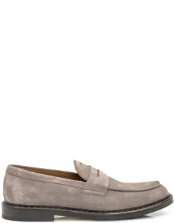 Suede Loafers With Mask
