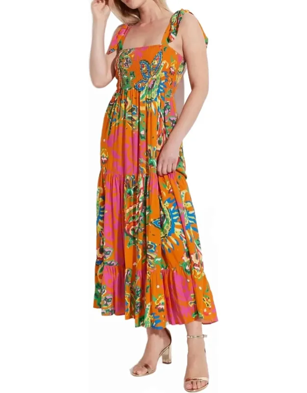 Smocked Floral Dress