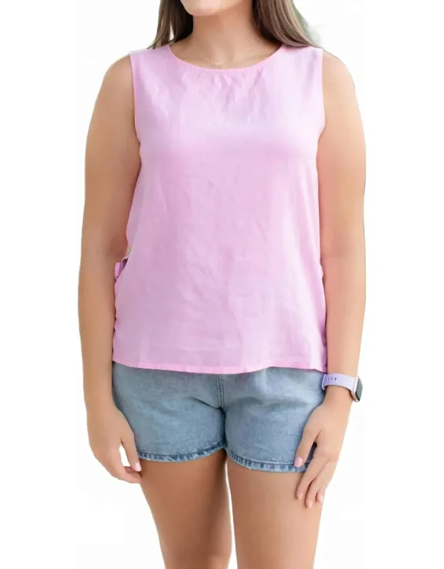 Sleeveless Linen Top