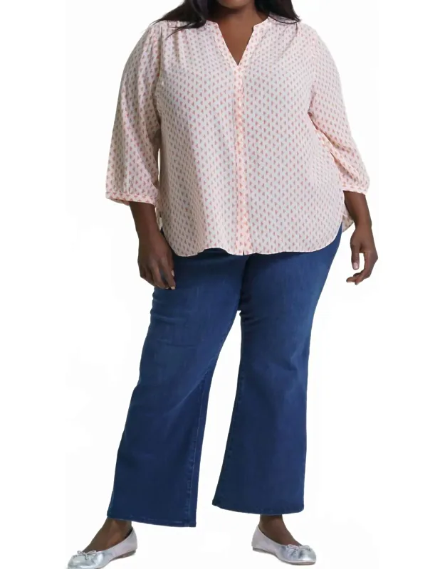 Pintuck Button Down Blouse