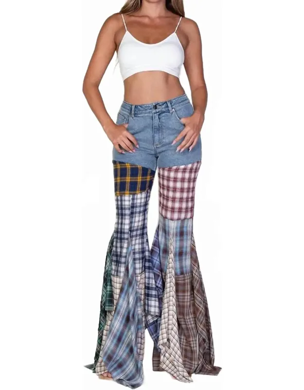 Plaid Jeans