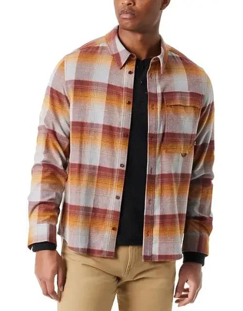 Plaid Flannel Button-up Shirt