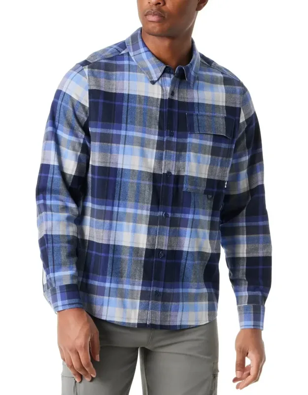 Shirt Plaid Flannel Button-front