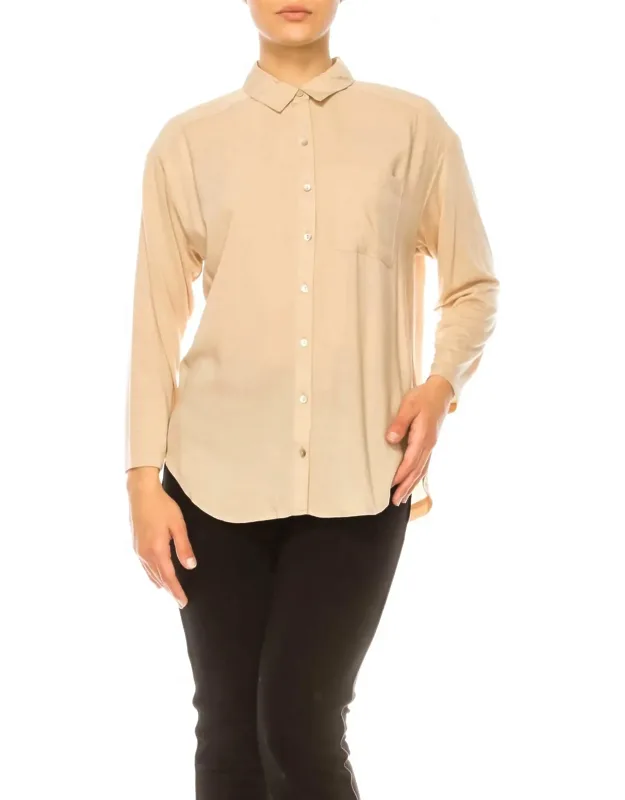 Double-fabric Long Sleeve Shirt
