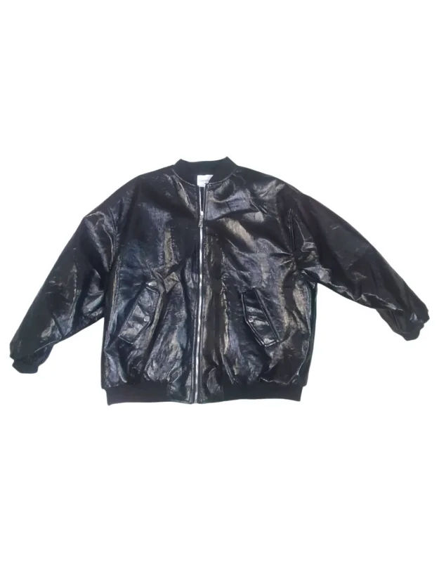 Leather Bomber Jacket