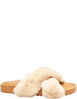 Seasons Slippers Faux Fur Slip-on Slides