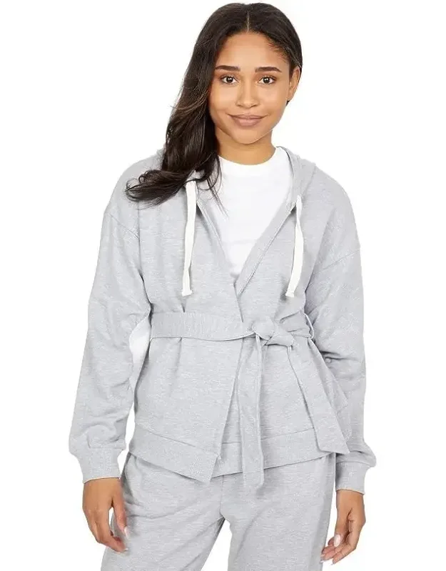 Hoodie Wrap Tie Long Sleeve
