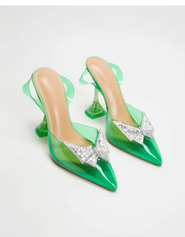 Lexus Pumps With Embellished Hourglass Heel
