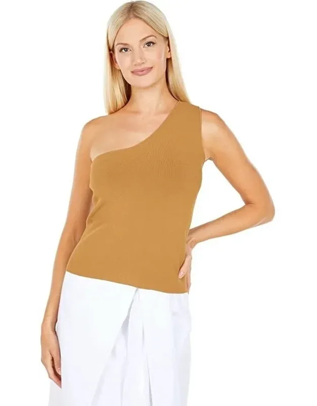 Tank Top Sleeveless One Shoulder Modest Party
