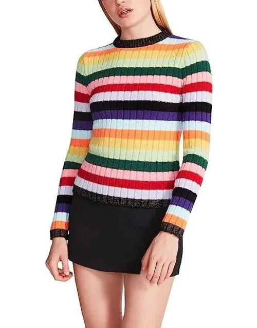 Leonie Sweater Multicolor Striped Knit Pullover