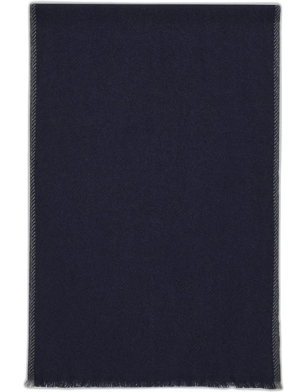 Cashmere Contrast-trim Scarf