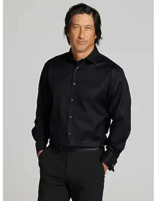 Classic Fit Twill French Cuff Formal Dress Shirt