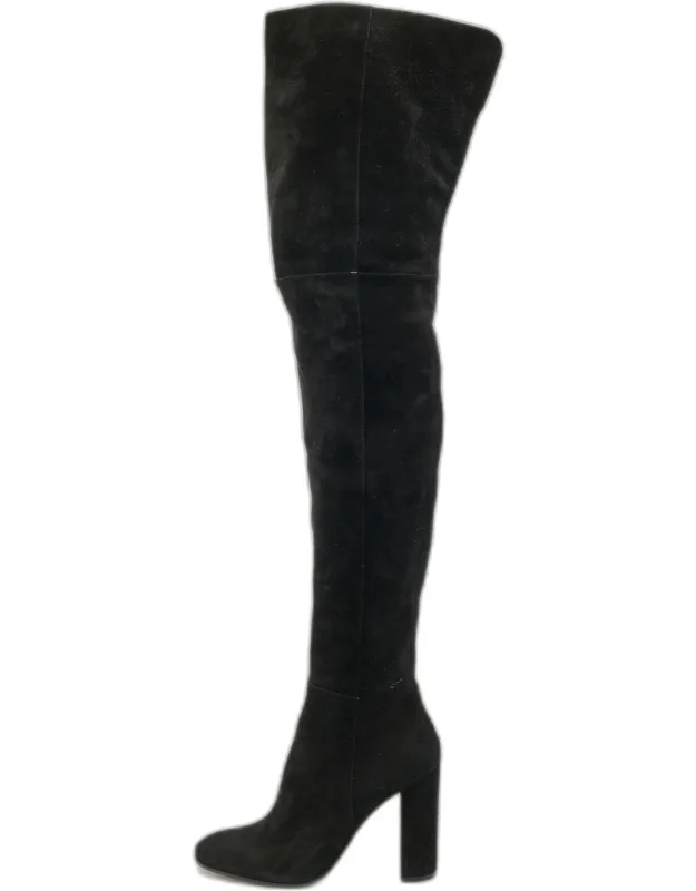 Suede Knee Length Boots