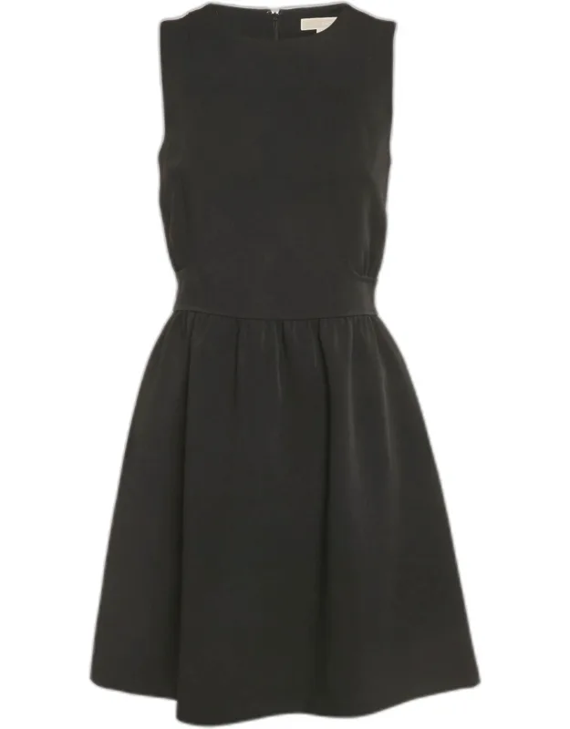 Crepe Sleeveless Mini Dress