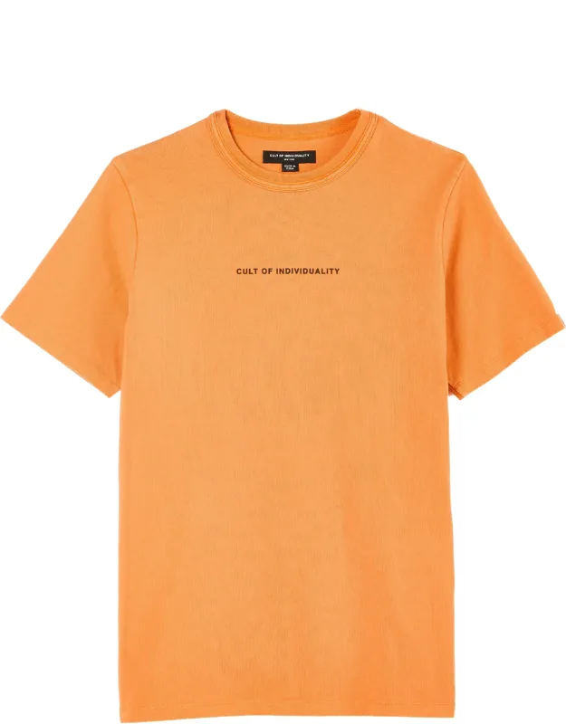 Short Sleeve Crew Neck Tee "shimuchan" Logo