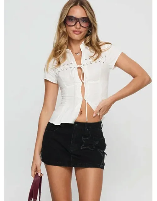 Seeing Stars Denim Mini Skirt