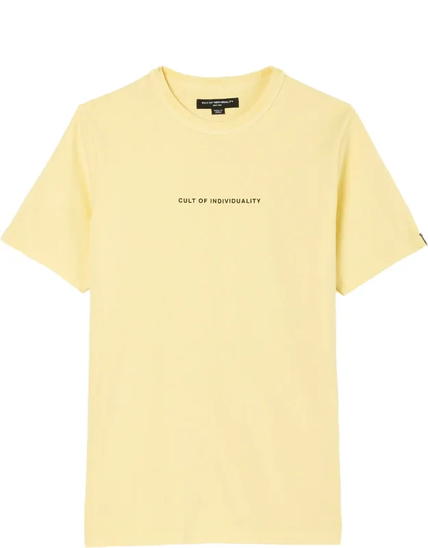 Short Sleeve Crew Neck Tee "shimuchan" Logo