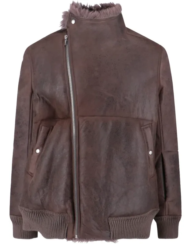 Lamb Leather And Shearling Jacket