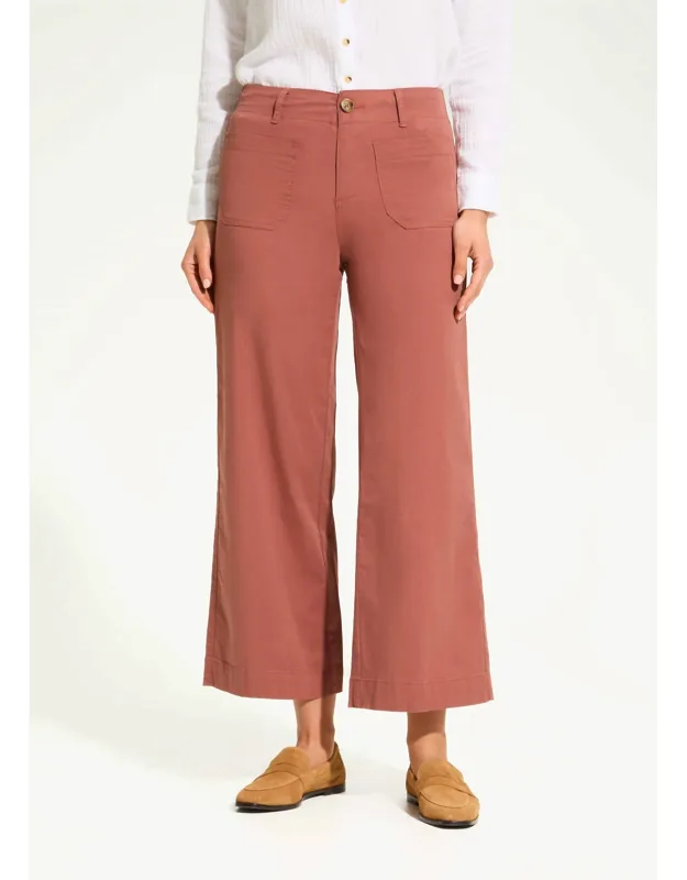 Wide Ankle Denim Pants