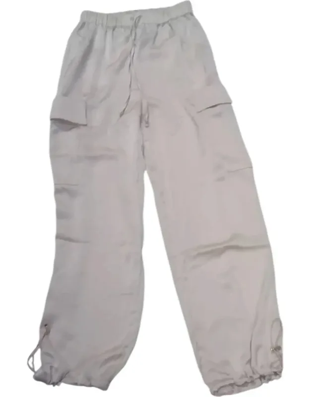 Satin Cargo Pants