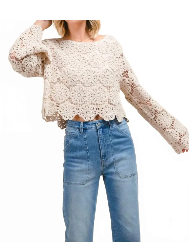 Flower Crochet Crop Top