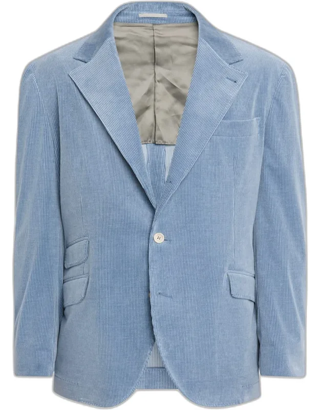 Cotton And Cashmere Corduroy Sport Coat