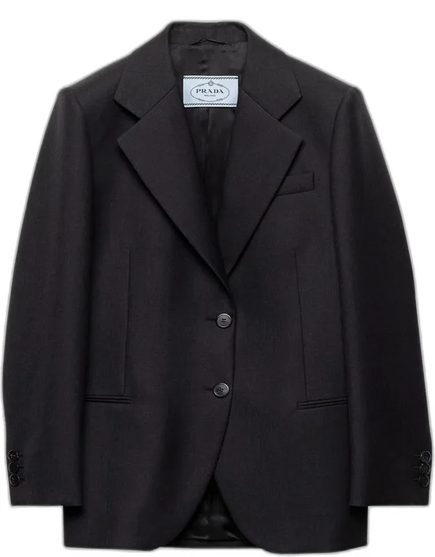 Wool Gabardine Blazer