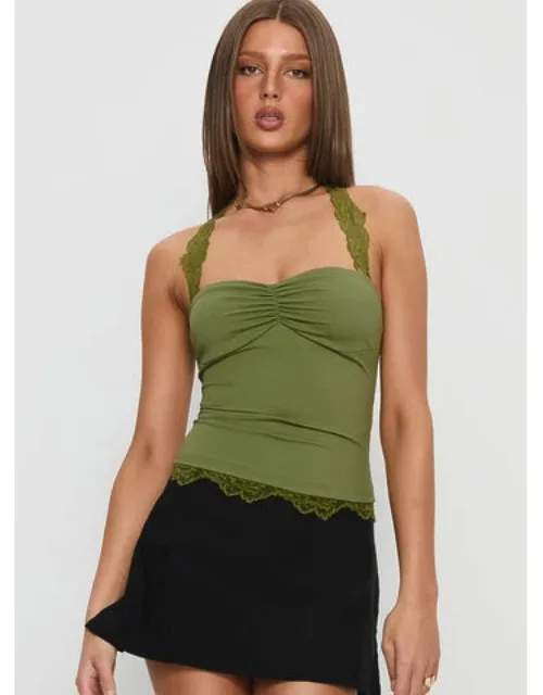 Lace Detail Halter Top