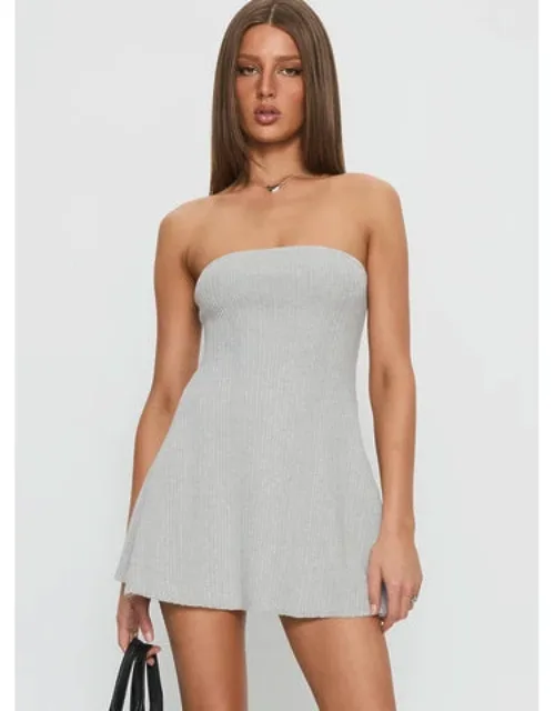 Dalilah Strapless Rib Knit Mini Dress