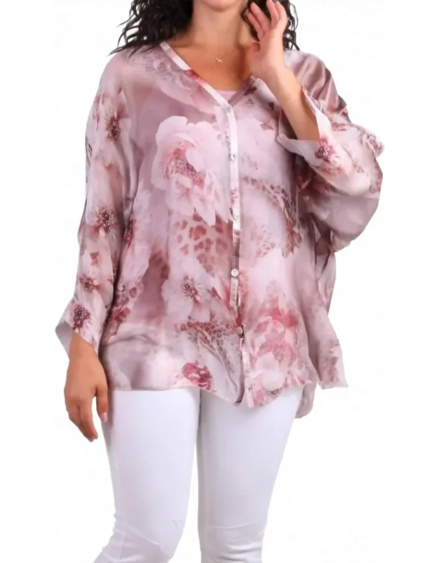 Angelo Jungle Silk Blouse