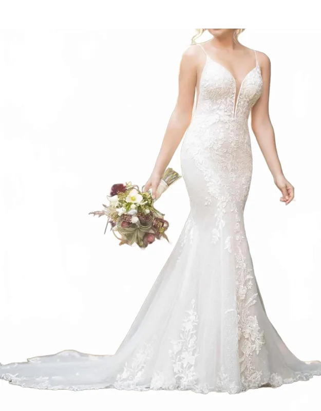 Sparkling Fit-and-flare Wedding Dress