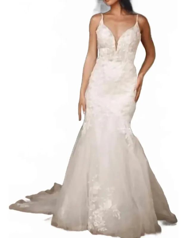 Spaghetti Strap Wedding Dress