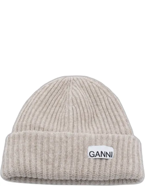 Sand Wool Blend Beanie