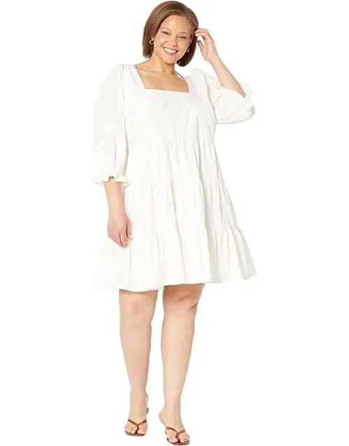 Poplin Tiered Babydoll Dress