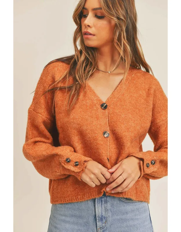 Long Sleeve Button Down Cardigan