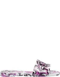 Sandals Maiolica Print Slide
