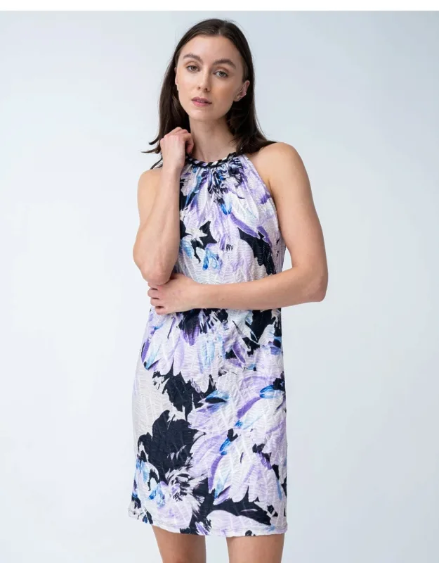 Floral Halter Neck Dress
