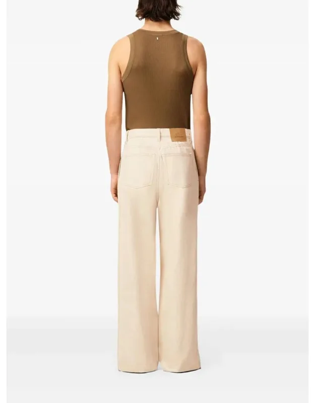 Wide Fit Jeans With Side Stripes