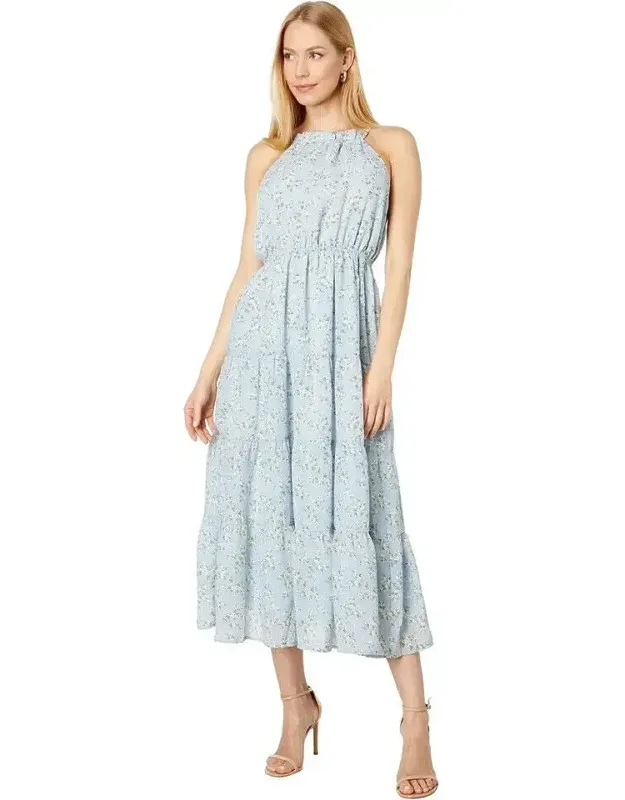 Sullivan Dress Floral Ruffle Tiered A-line
