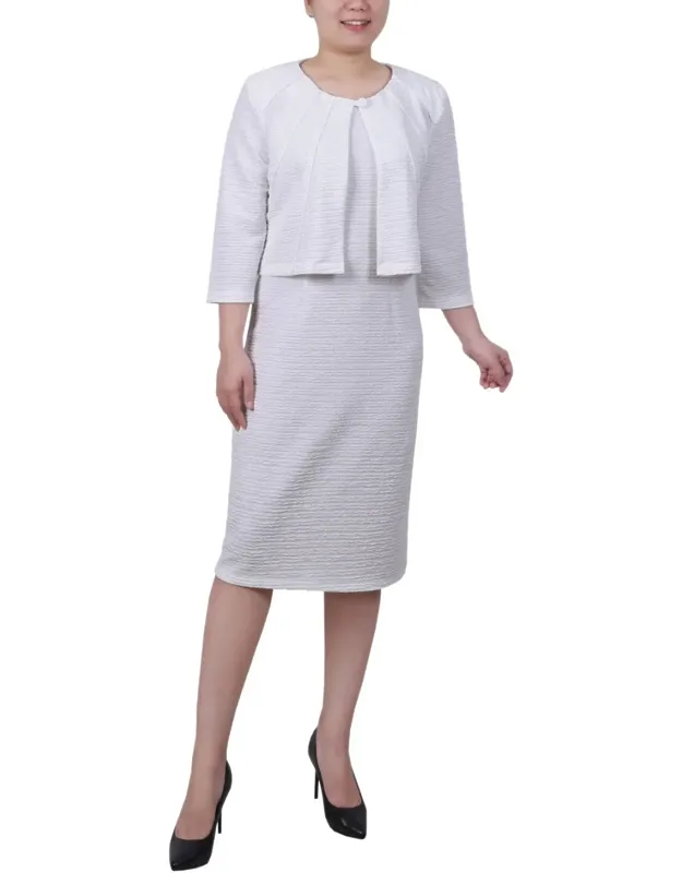 Two Piece Jacket Dress Set