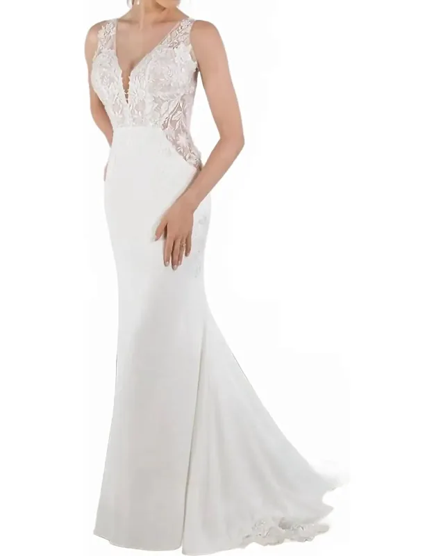 Sleeveless Wedding Dress
