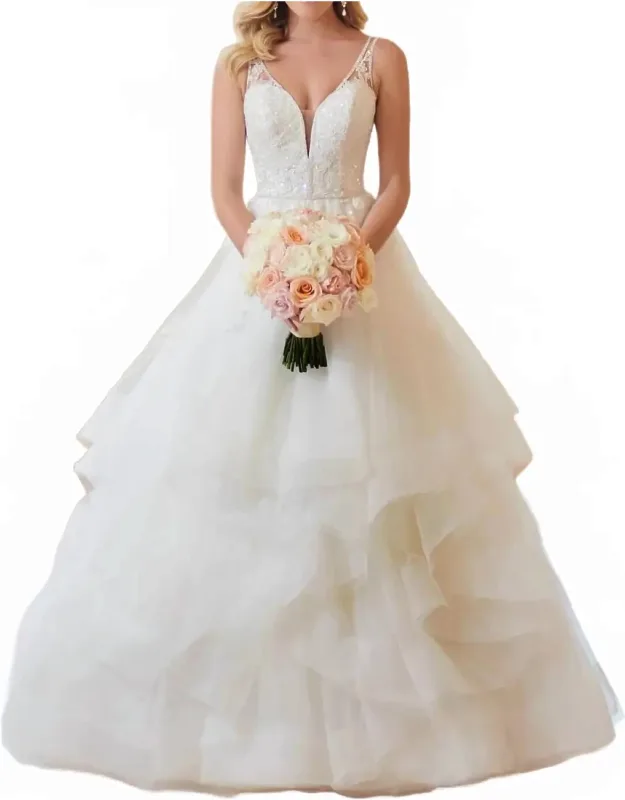 Shimmering Sequin Ballgown Wedding Dress