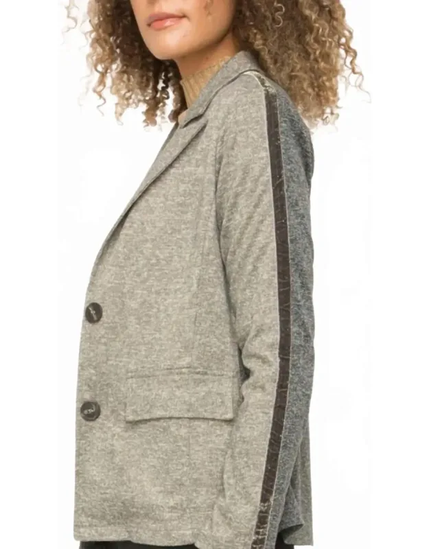 Mixed Media Blazer
