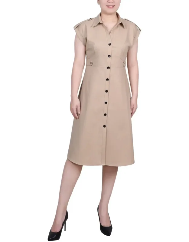 Button Front Dress