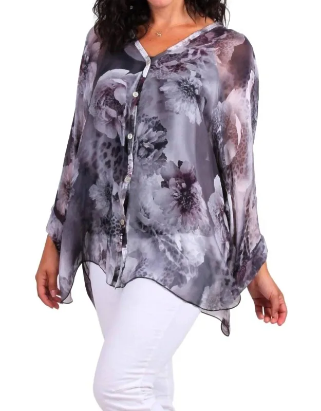 Angelo Jungle Silk Blouse