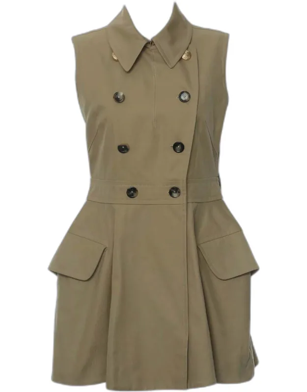 Double Breasted Gabardine Dress